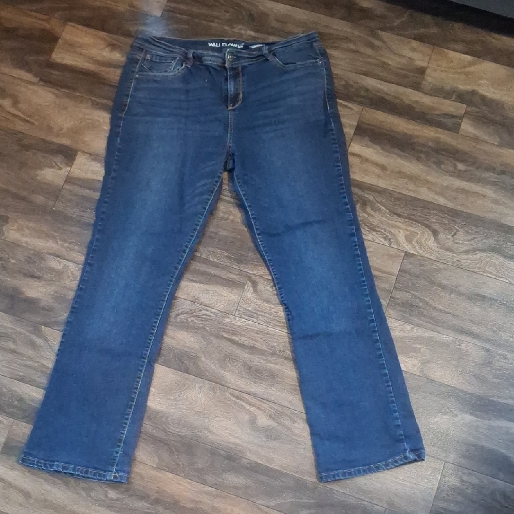 Wallflower Dark Blue Straight Leg Jeans